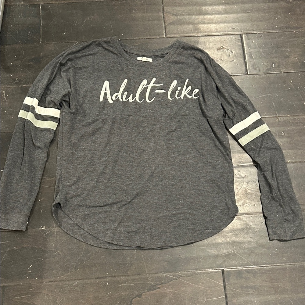 Maurices Oversized “Adult-Like” Long Sleeve Shirt